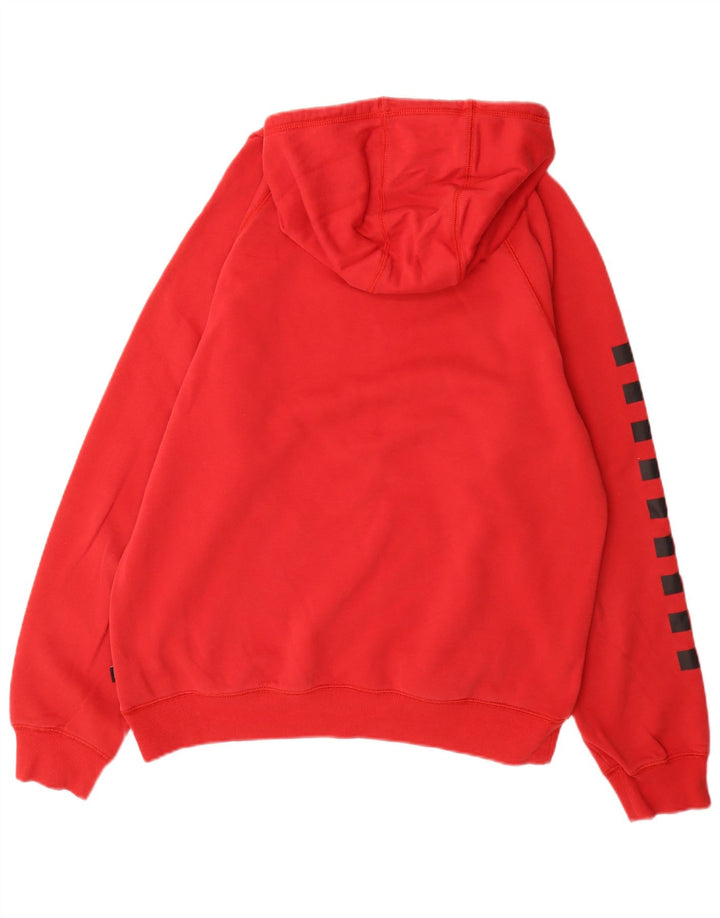 Vans Mens Versa Graphic Hoodie Jumper Grande Algodão Vermelho