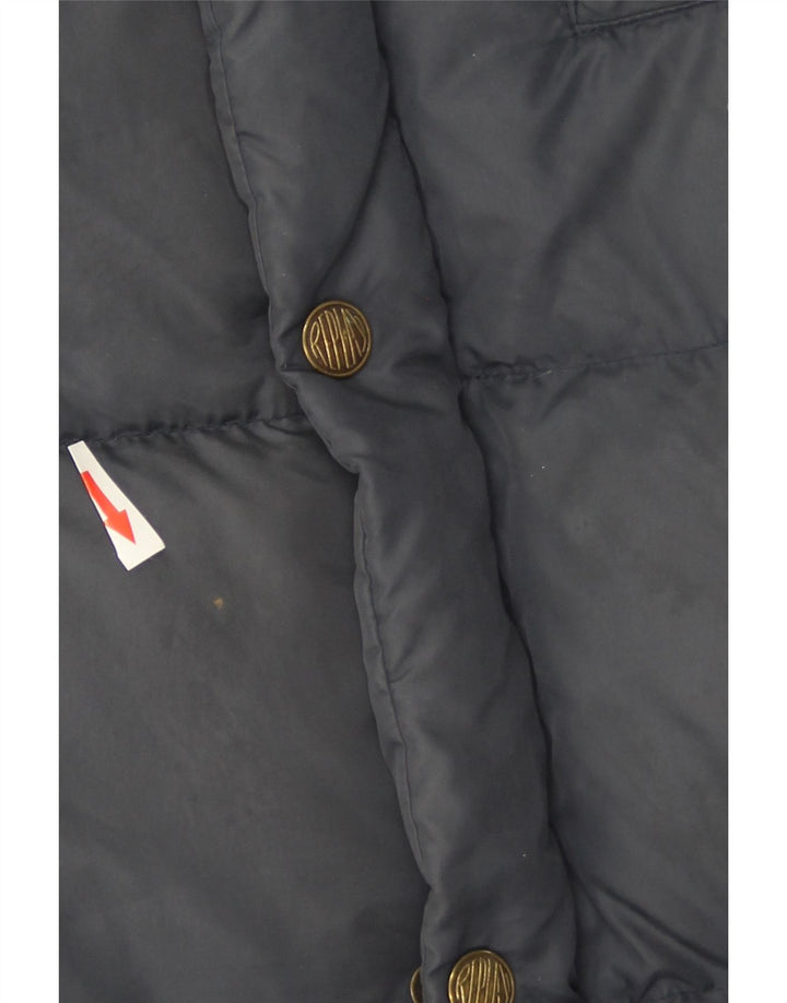 Jaqueta acolchoada masculina Replay UK 42 XL azul marinho