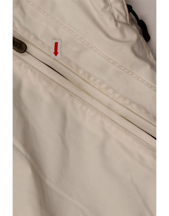 Jaqueta corta-vento feminina COLUMBIA Titanium UK 16 grande bloco colorido branco