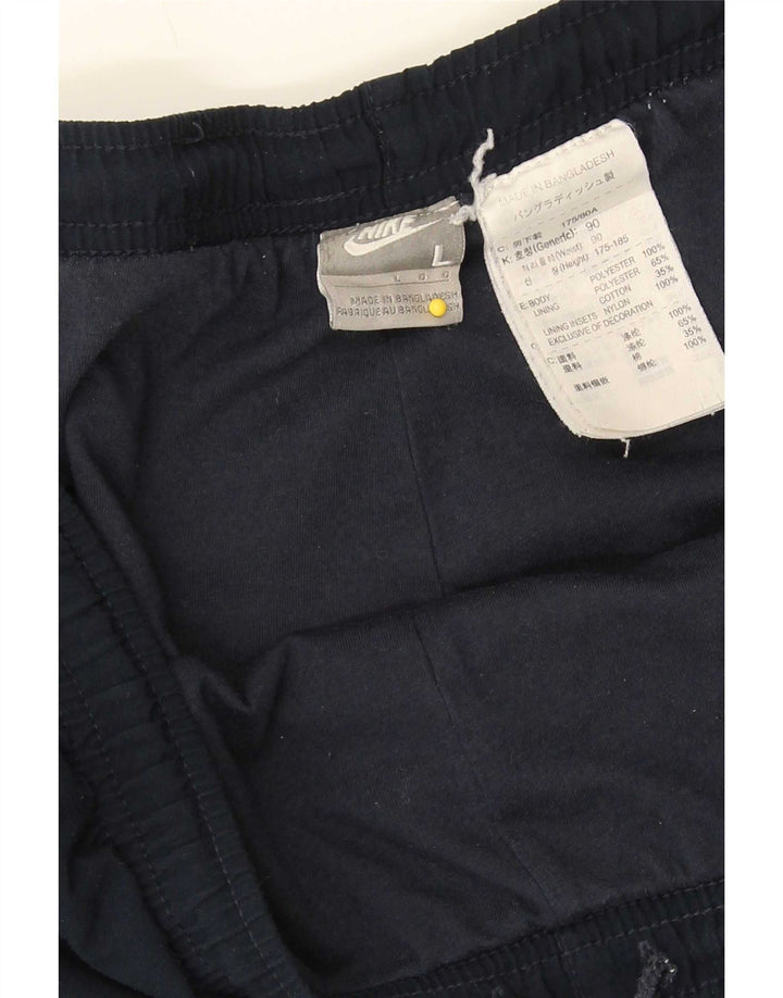 Calça de treino masculina Nike grande poliéster azul marinho