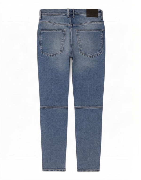 Zara Mens Tapered Jeans EU 44 Grande W34 L28 Azul Algodão