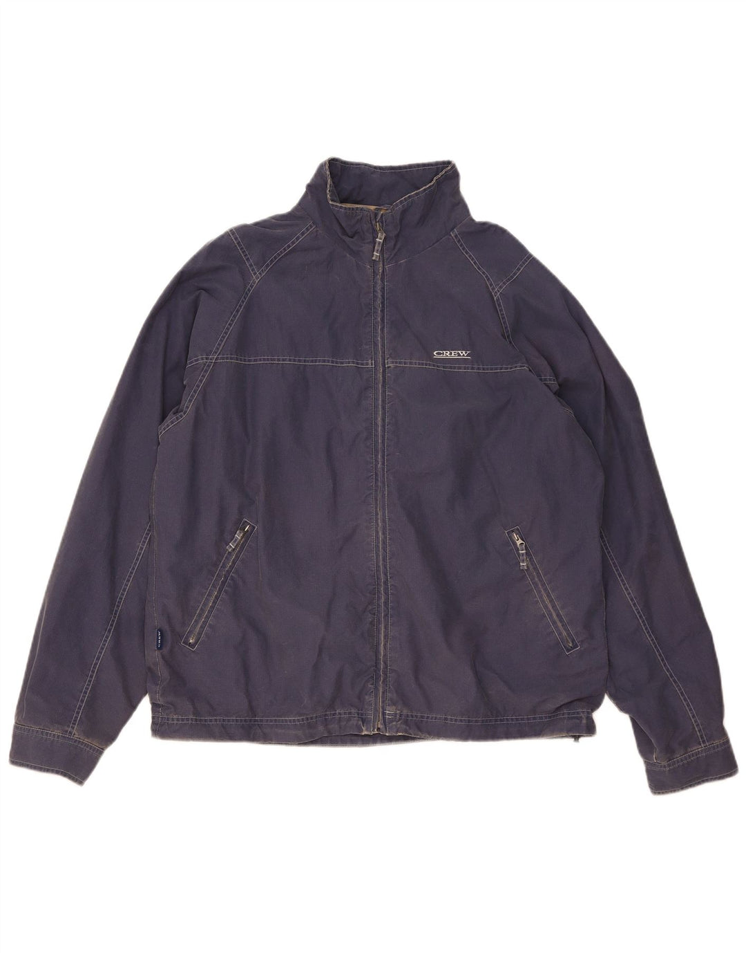 Jaqueta bomber masculina Crew Clothing UK 38 algodão azul médio