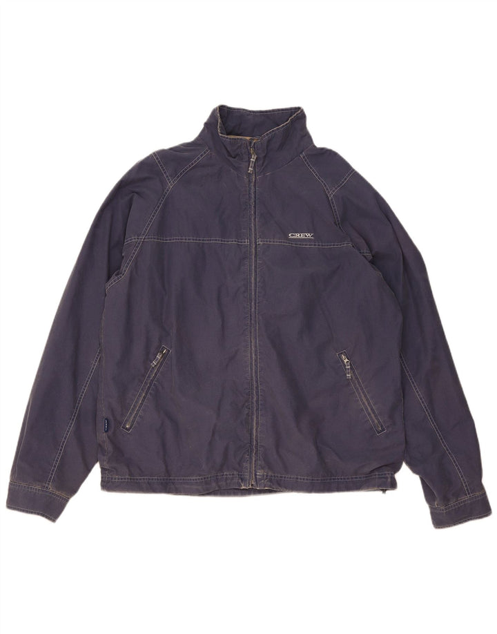 Jaqueta bomber masculina Crew Clothing UK 38 algodão azul médio
