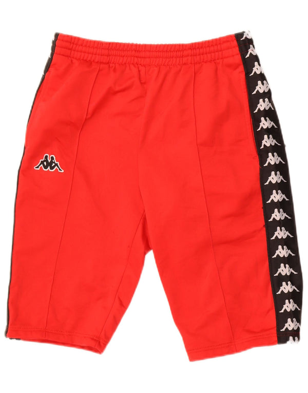 Kappa Mens Graphic Sport Shorts Pequeno Poliéster Colorblock Vermelho