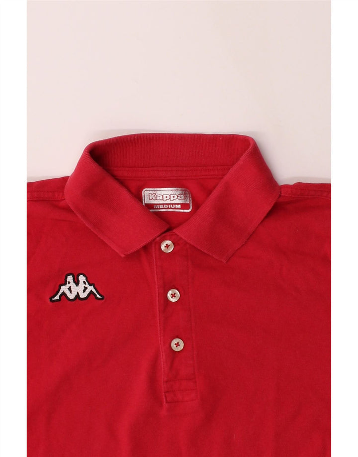 KAPPA Mens Polo Shirt Medium Red Cotton Vintage Kappa and Second-Hand Kappa from Messina Hembry 