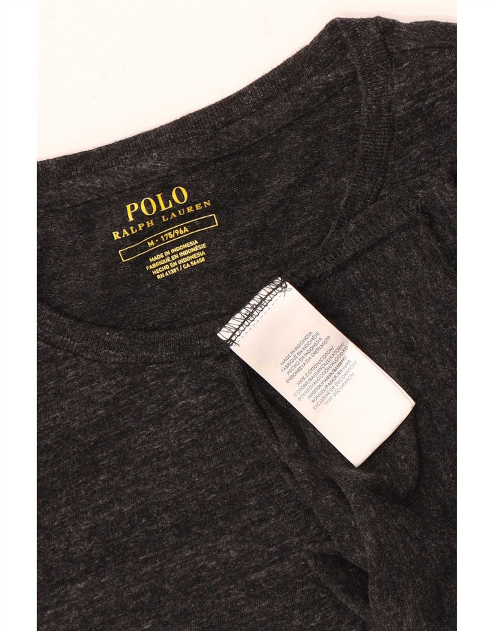 Camiseta masculina Polo Ralph Lauren Top cinza médio algodão