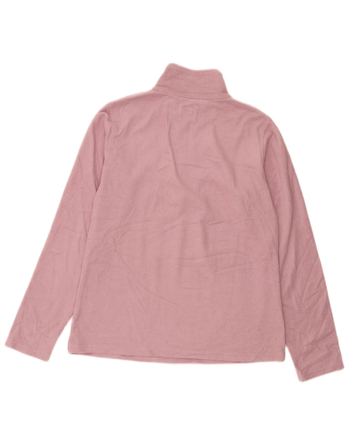 Suéter de lã feminino Mountain Warehouse com zíper e gola UK 14 rosa médio