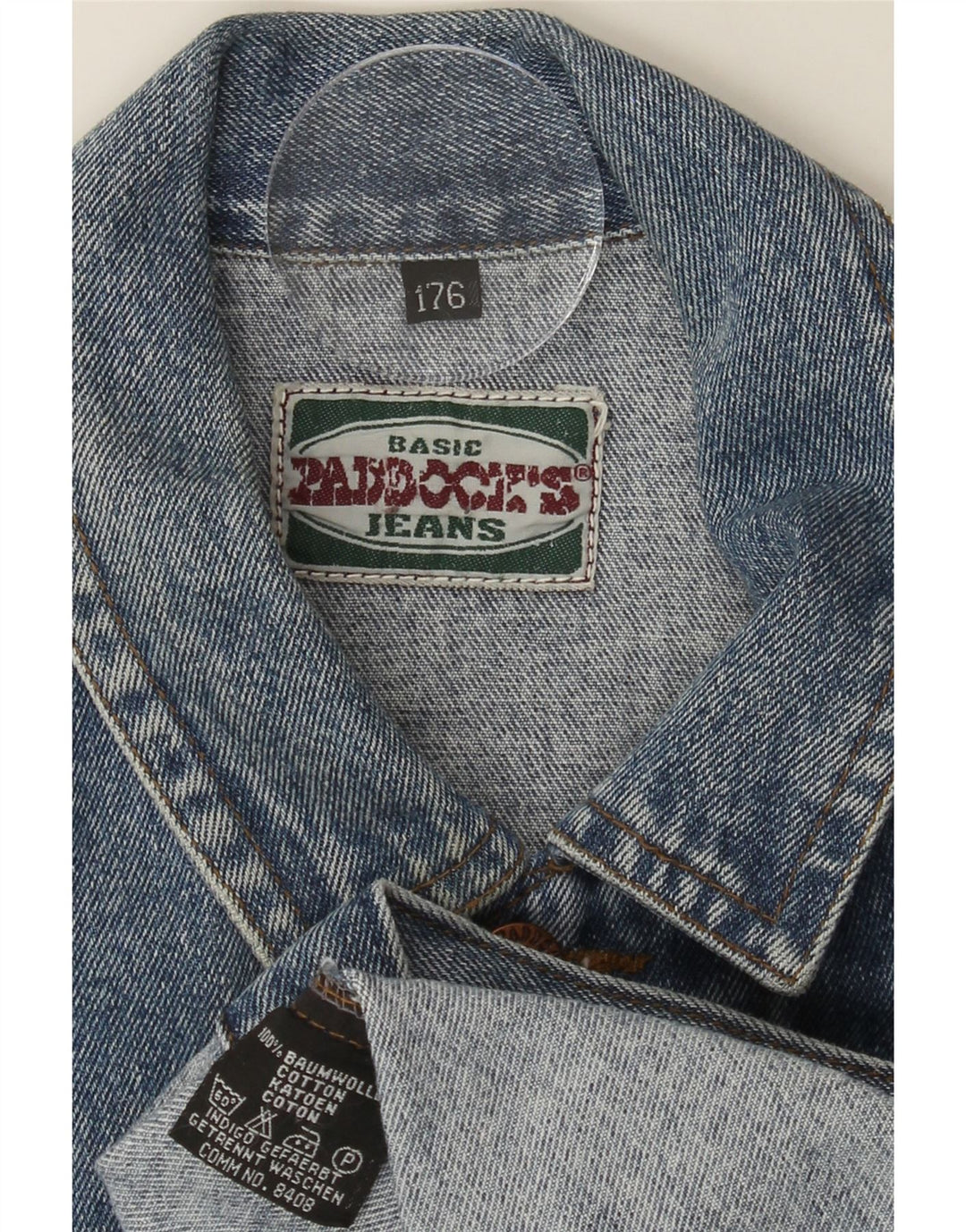 PADDOCK'S Boys Denim Gilet 15-16 Years Blue Cotton Vintage Paddock's and Second-Hand Paddock's from Messina Hembry 