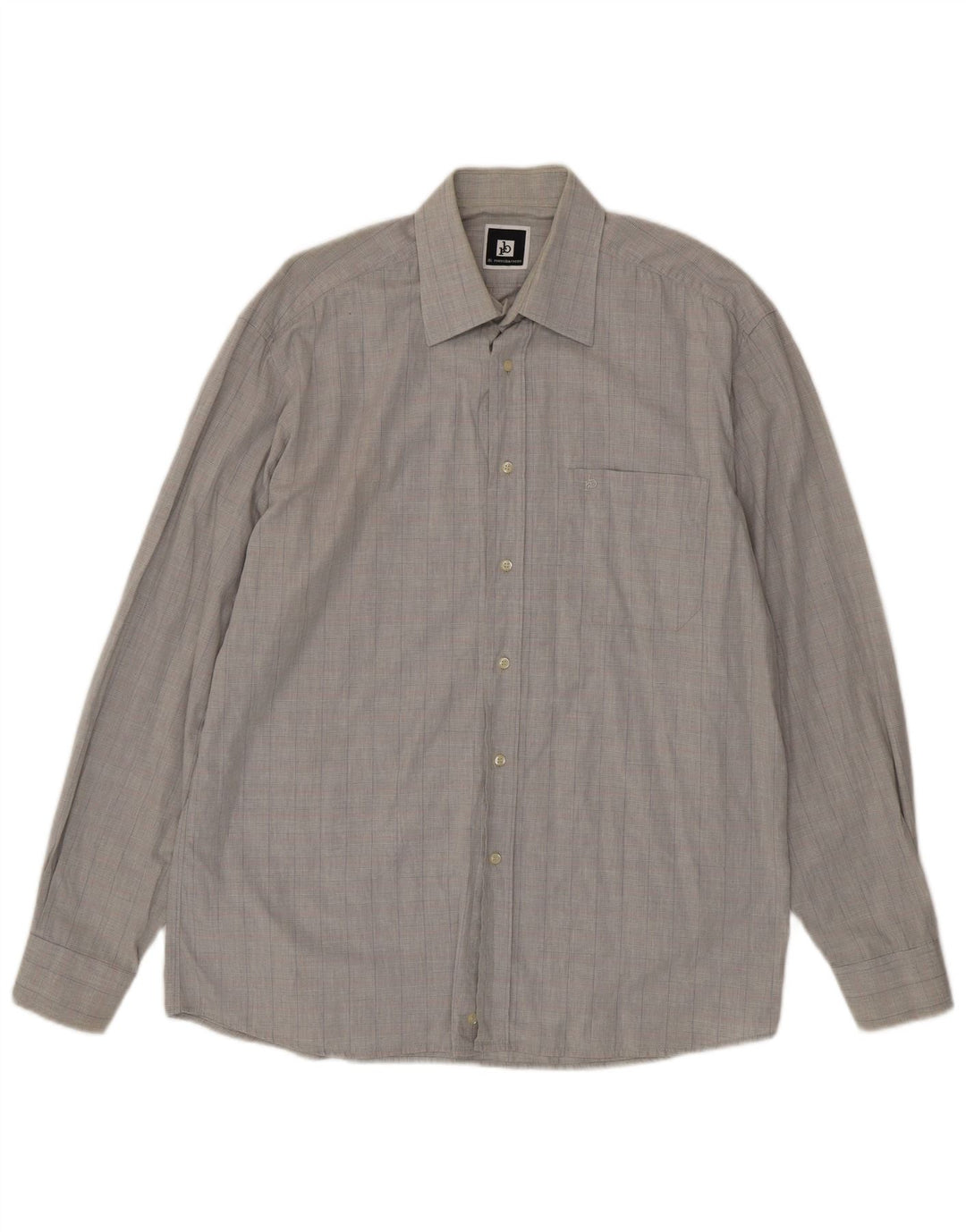 Camisa masculina ROCCOBAROCCO tamanho 16 41 xadrez cinza grande