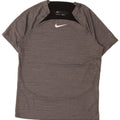 Camiseta masculina Nike Dri Fit Top grande cinza colorblock poliéster