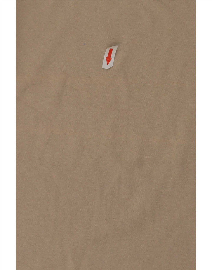 Camiseta masculina gráfica Jack Wolfskin algodão bege médio