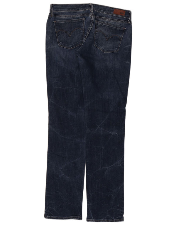 Calça jeans feminina Levi's Demi Curve Modern Rise Straight W29 L32 azul marinho