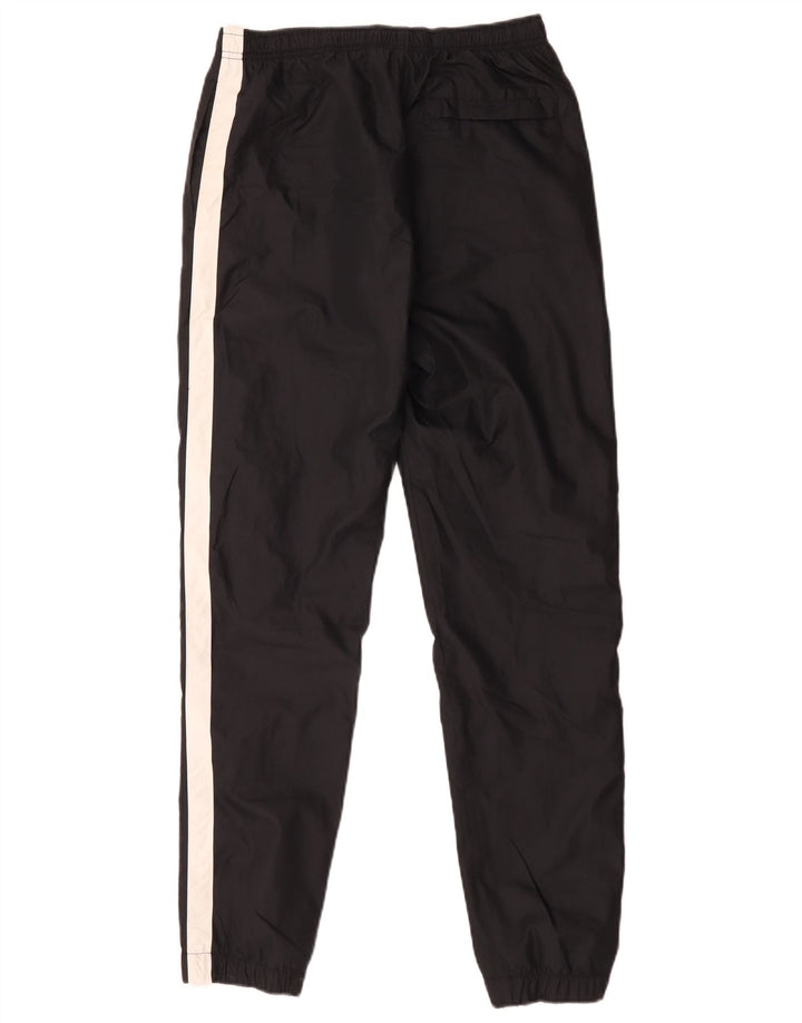 Calça de treino masculina Nike joggers pequena preta colorblock poliéster