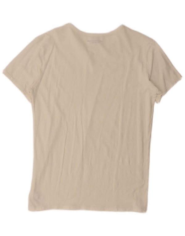 Tommy Hilfiger Camiseta masculina grande de algodão branco