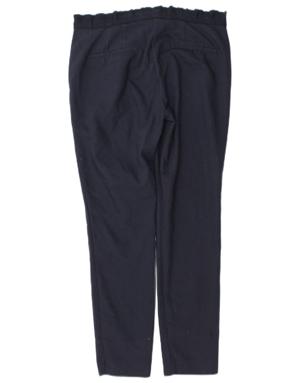 Zara Calça Chino Feminina Slim Pequena W26 L27 Azul Marinho
