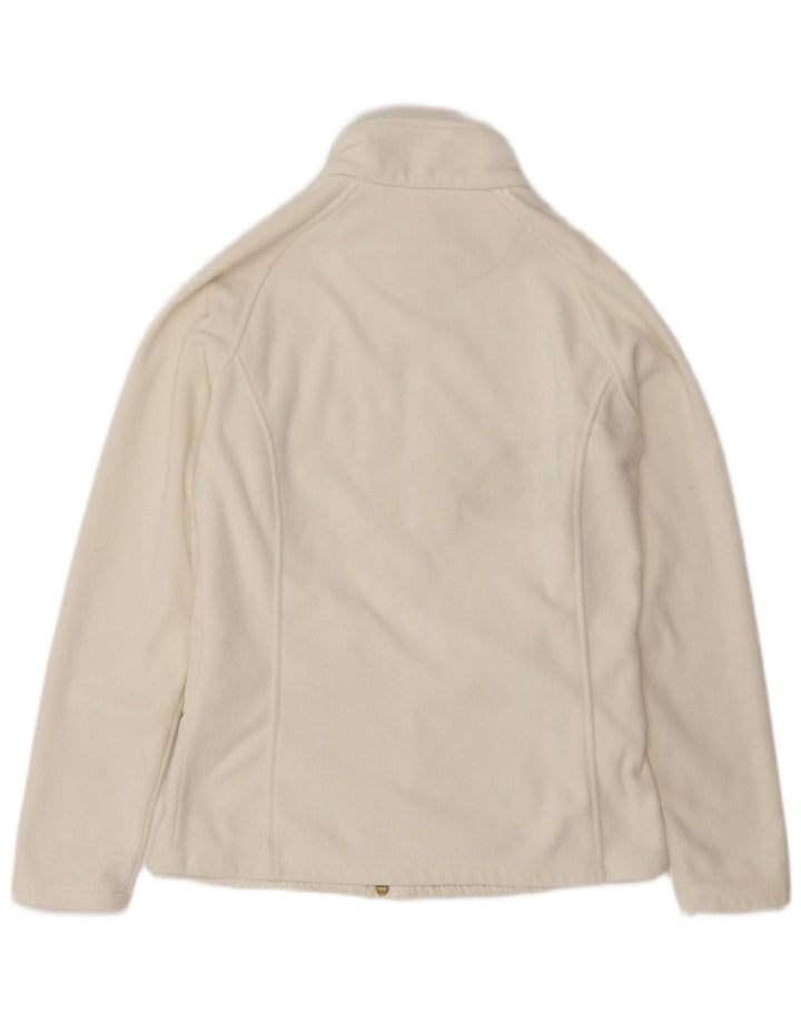 Jaqueta de lã feminina Musto UK 10 poliéster branco pequeno