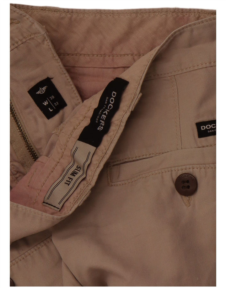 DOCKERS Calça Chino Feminina Slim Fit W30 L28 Bege