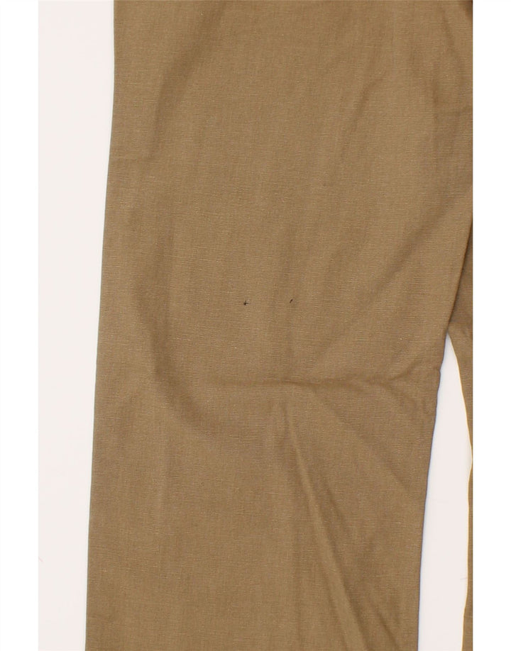 MURPHY & NYE Womens Straight Casual Trousers W31 L32 Brown Cotton Vintage Murphy & Nye and Second-Hand Murphy & Nye from Messina Hembry 