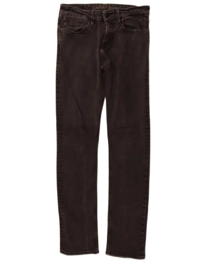 Calça jeans reta feminina CALVIN KLEIN W29 L32 preta