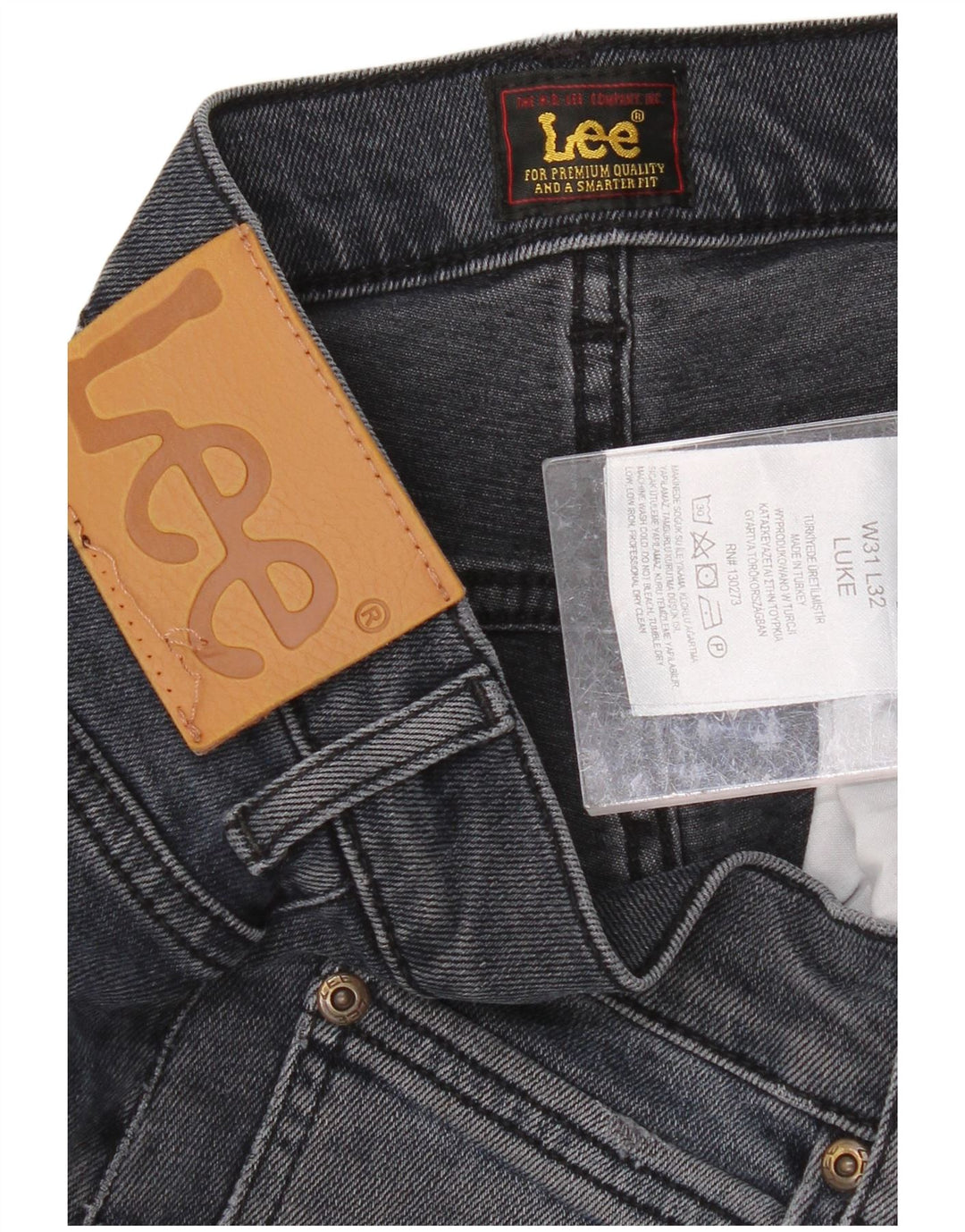 LEE Masculino Luke Slim Jeans W31 L32 Azul Algodão