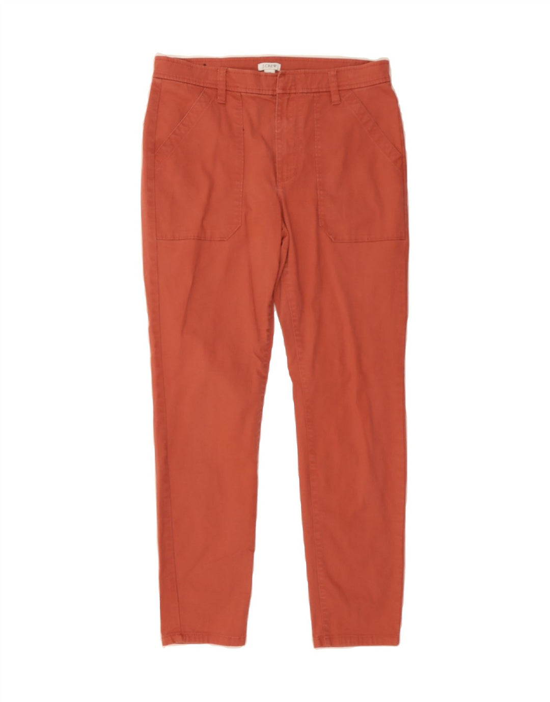 J. CREW Womens Slim Casual Trousers W28 L26 Orange Cotton Vintage J. Crew and Second-Hand J. Crew from Messina Hembry 