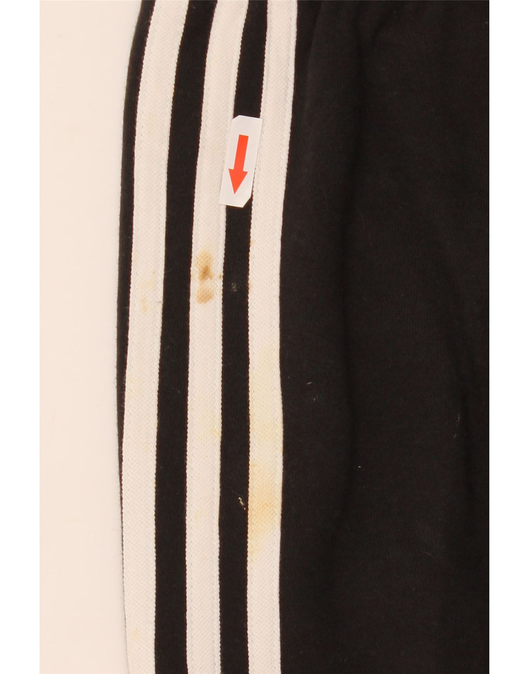 Adidas Calças de treino femininas joggers grandes de algodão preto