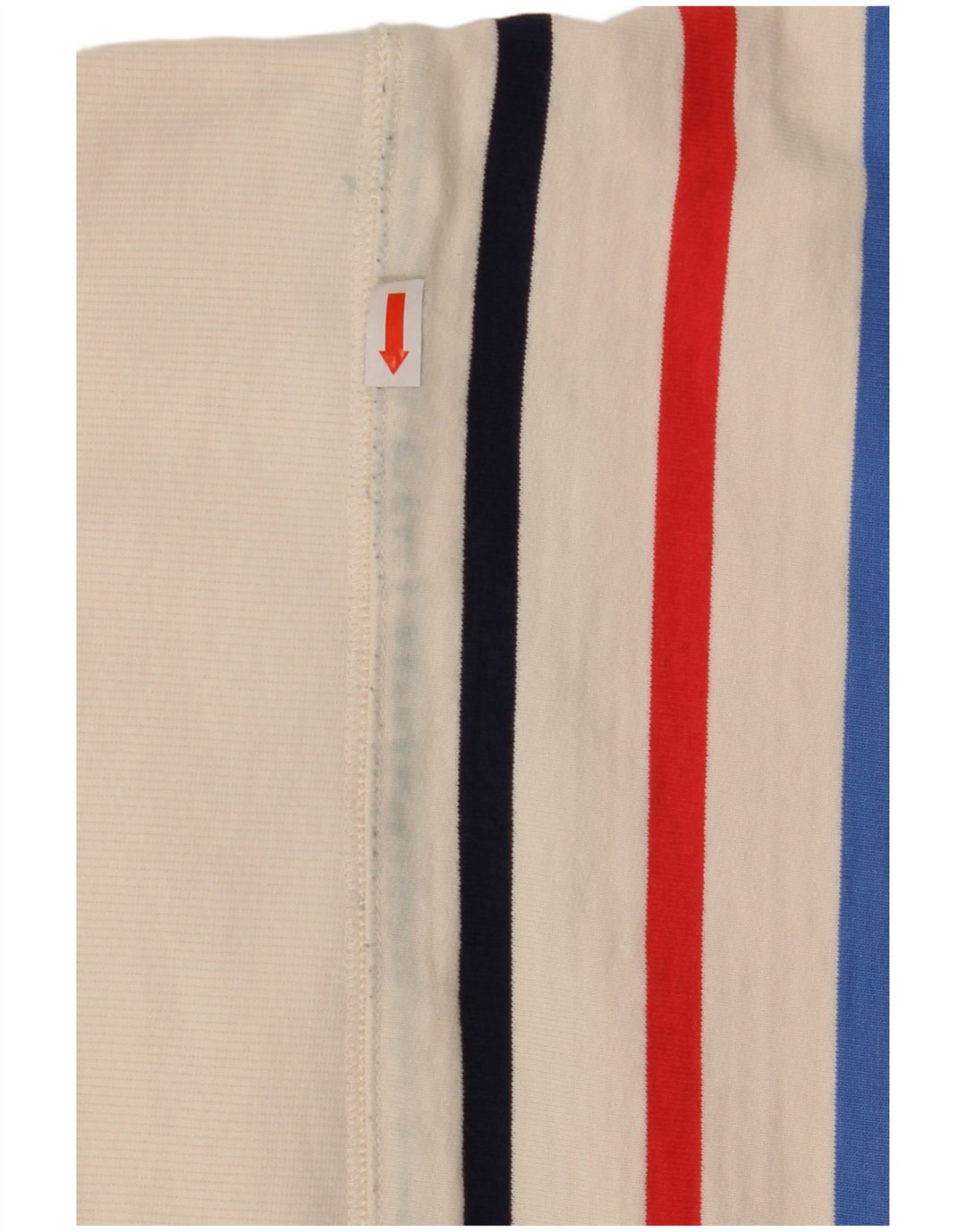 Joules moletom feminino oversized jumper UK 8 pequeno algodão listrado branco