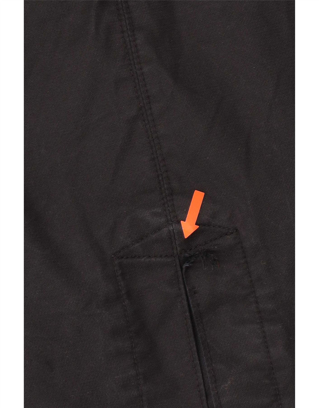 Casaco corta-vento feminino G-Star UK 40 grande algodão preto