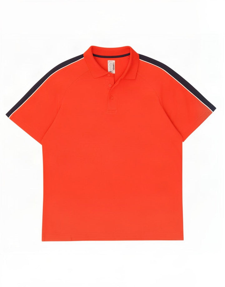 Camisa polo masculina Fila grande poliamida colorblock vermelha