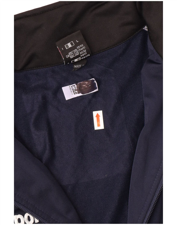 Jaqueta masculina de treino Uhlsport UK 38/40 poliéster azul marinho médio