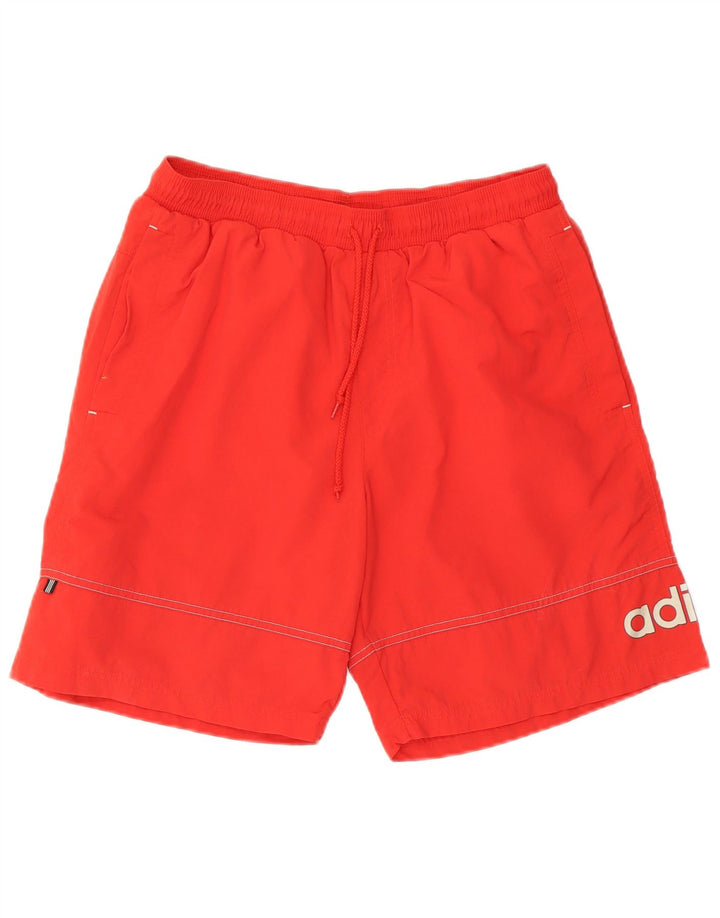 Adidas Mens Graphic Natação Shorts Médio Poliéster Vermelho
