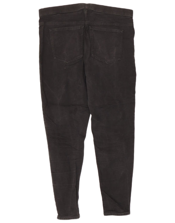 Calça jeans feminina Marks & Spencer UK 16 grande W34 L27 algodão preto