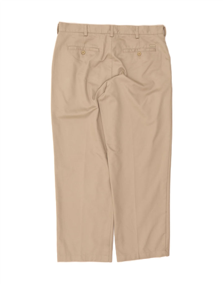 IZOD Mens Straight Chino Trousers W35 L30 Beige Cotton Vintage Izod and Second-Hand Izod from Messina Hembry 