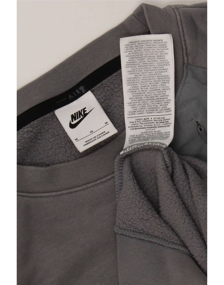 Moletom gráfico masculino Nike Jumper médio cinza algodão