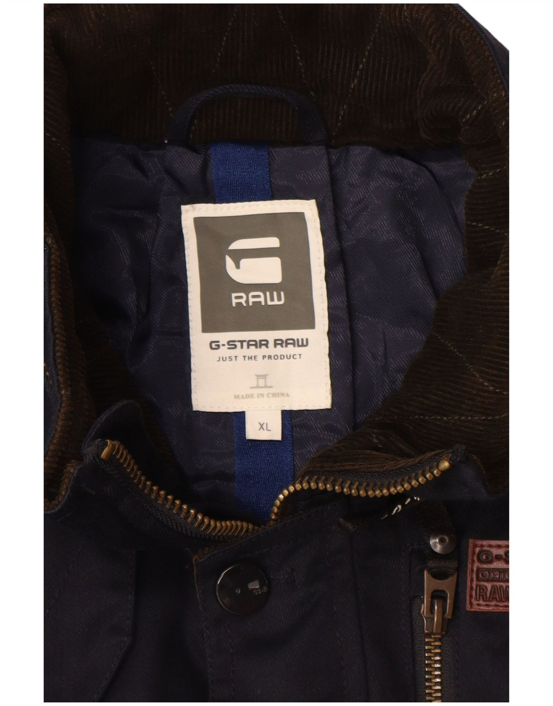 Jaqueta utilitária G-Star Boys 13-14 anos XL azul marinho algodão