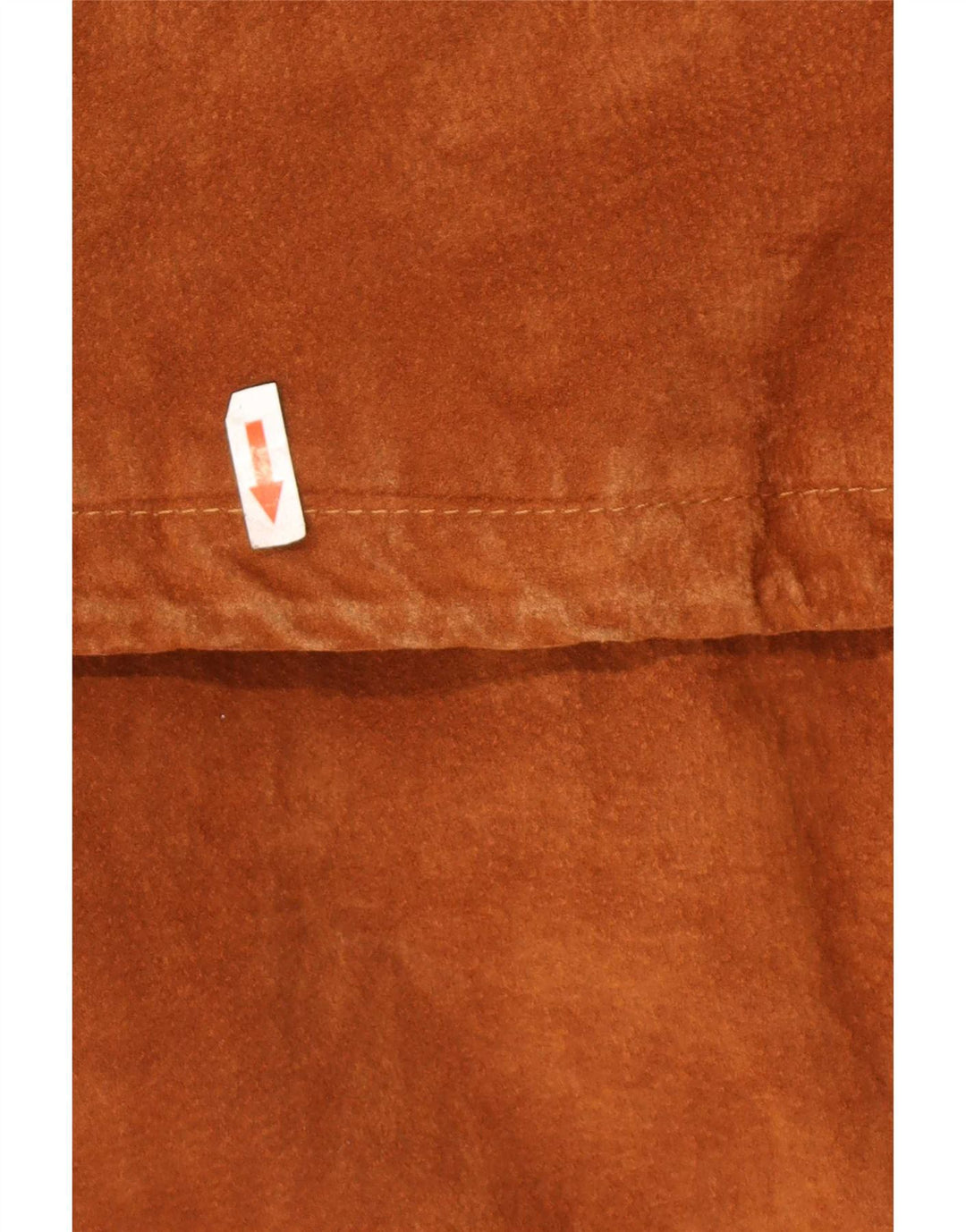 Sobretudo de camurça masculino vintage IT 48 couro marrom médio