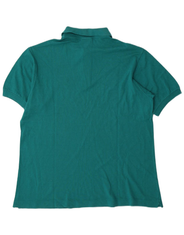 Camisa polo masculina Lacoste tamanho 6 XL algodão verde