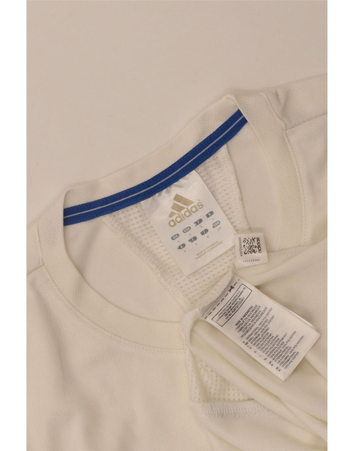Adidas Mens Climalite Vest Top Pequeno Poliéster Branco