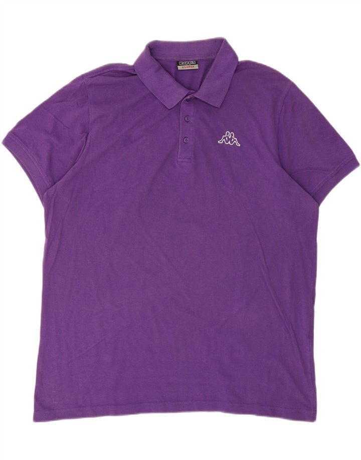 KAPPA Mens Polo Shirt XL Purple Cotton Vintage Kappa and Second-Hand Kappa from Messina Hembry 
