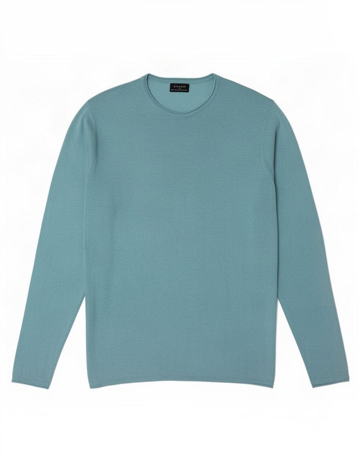 Zara Mens Top Manga Longa XL Turquesa
