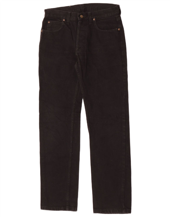 Lee Mens Straight Jeans W30 L32 Algodão Preto