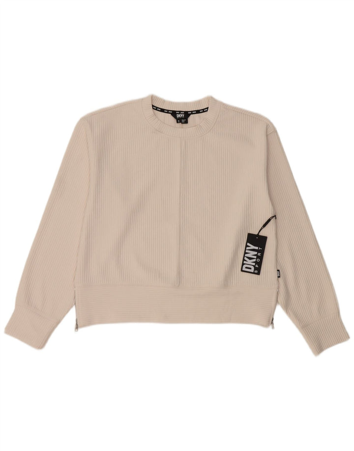 Suéter feminino Dkny UK 14 médio off white poliéster