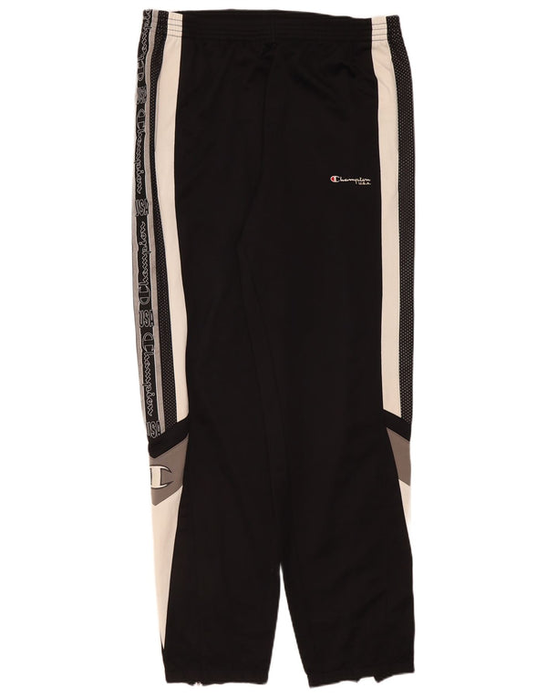 Calça de treino feminina Champion Joggers UK 16 grande bloco colorido preto