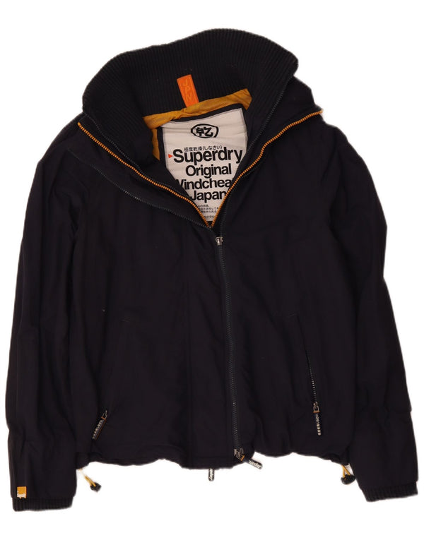 Jaqueta corta-vento masculina Superdry UK 40 grande azul marinho