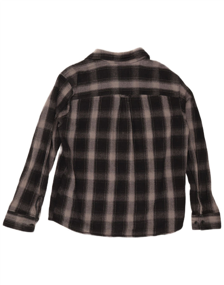 Camisa masculina de flanela JACK & JONES XL de algodão xadrez preto