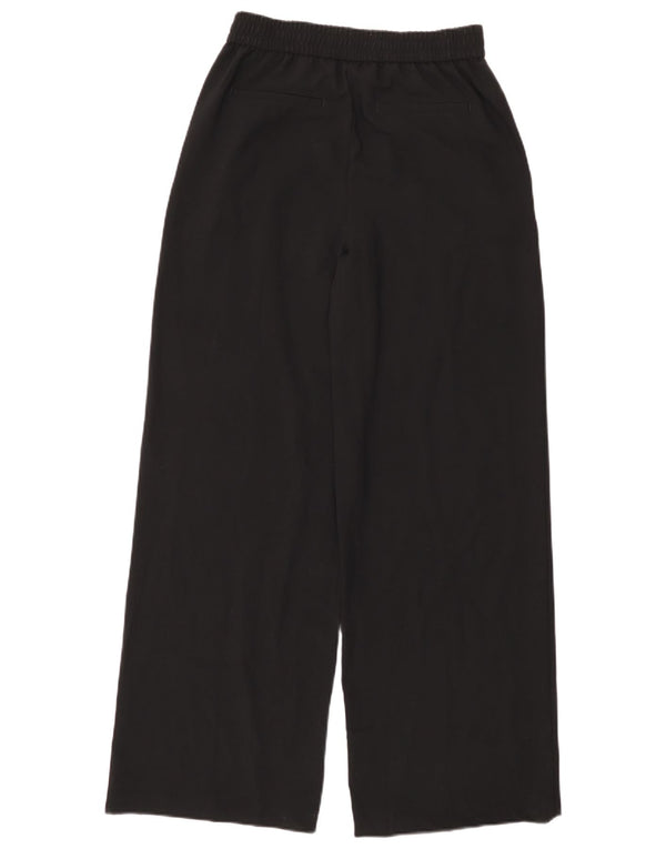 Calça chino feminina de cintura alta Marks & Spencer Reino Unido 10 pequena W30 L31 preta