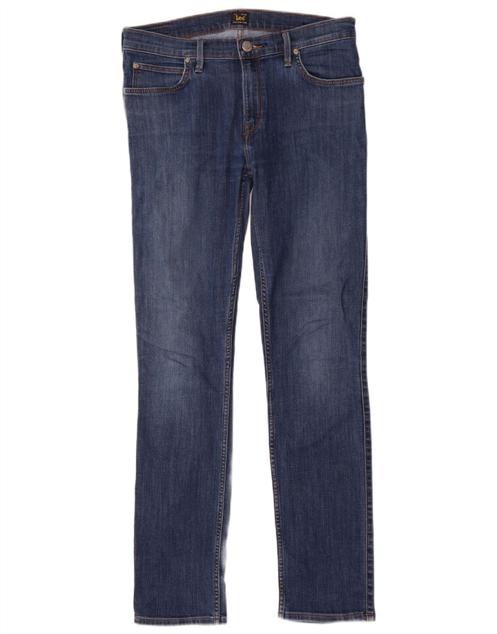 Calça jeans reta feminina LEE Jade W32 L32 algodão azul