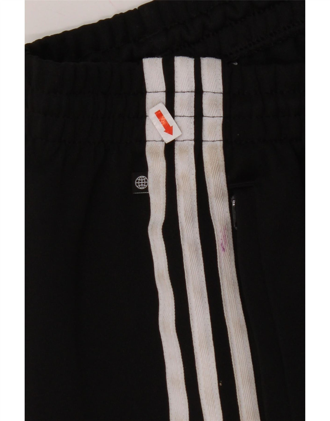 ADIDAS Mens Calças de treino Joggers Pequeno Poliéster Preto