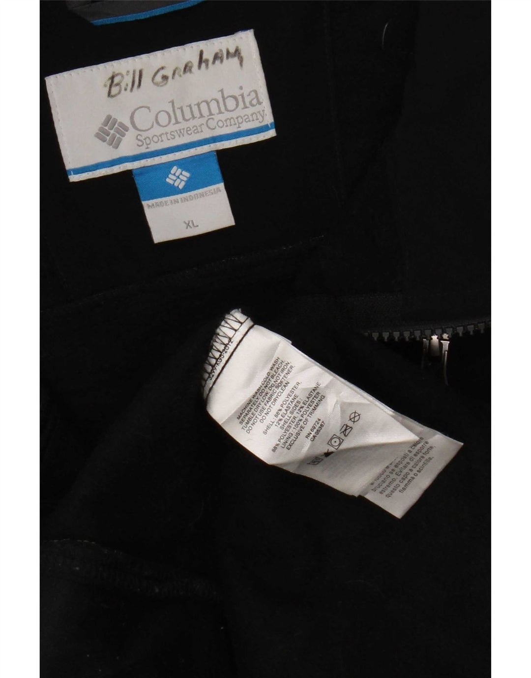 Jaqueta Columbia Masculina Fleece Uk 42 XL Poliéster Preto