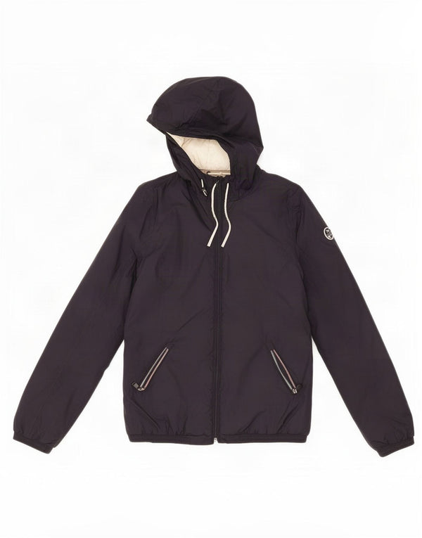 Jaqueta acolchoada com capuz feminino North Sails UK 12 médio azul marinho poliamida